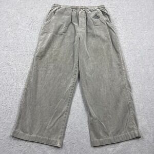 Crazy Shirts Hawaii Crater Dyed Pants Men's XXL Gray Canvas Straight Stretch Y2K